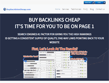 Tablet Screenshot of buybacklinkscheap.com